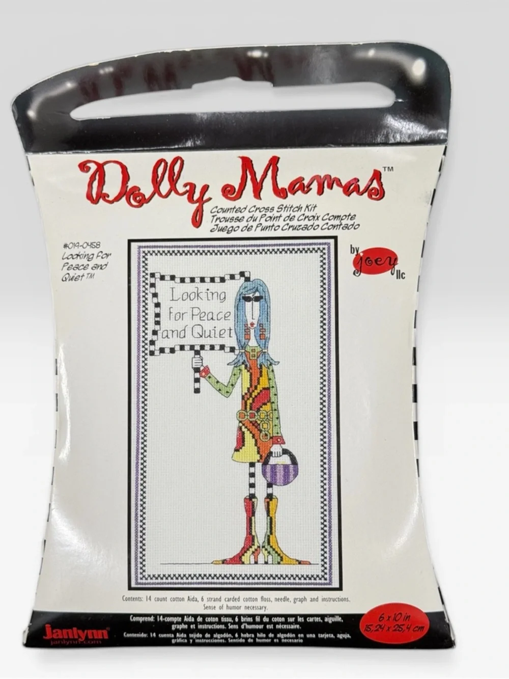 Dolly Mamas Counted Cross Stitch Kit Peace and Quiet #019-0458 Grandmacore